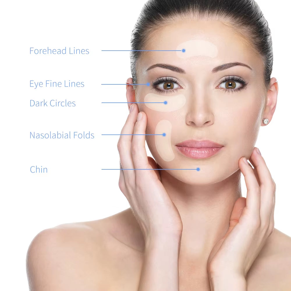 Hyaluronic Acid Microneedle Eye Patches Mask for anti Aging Dark Circles Moisturizing under Eye Gel Pads Skin Care