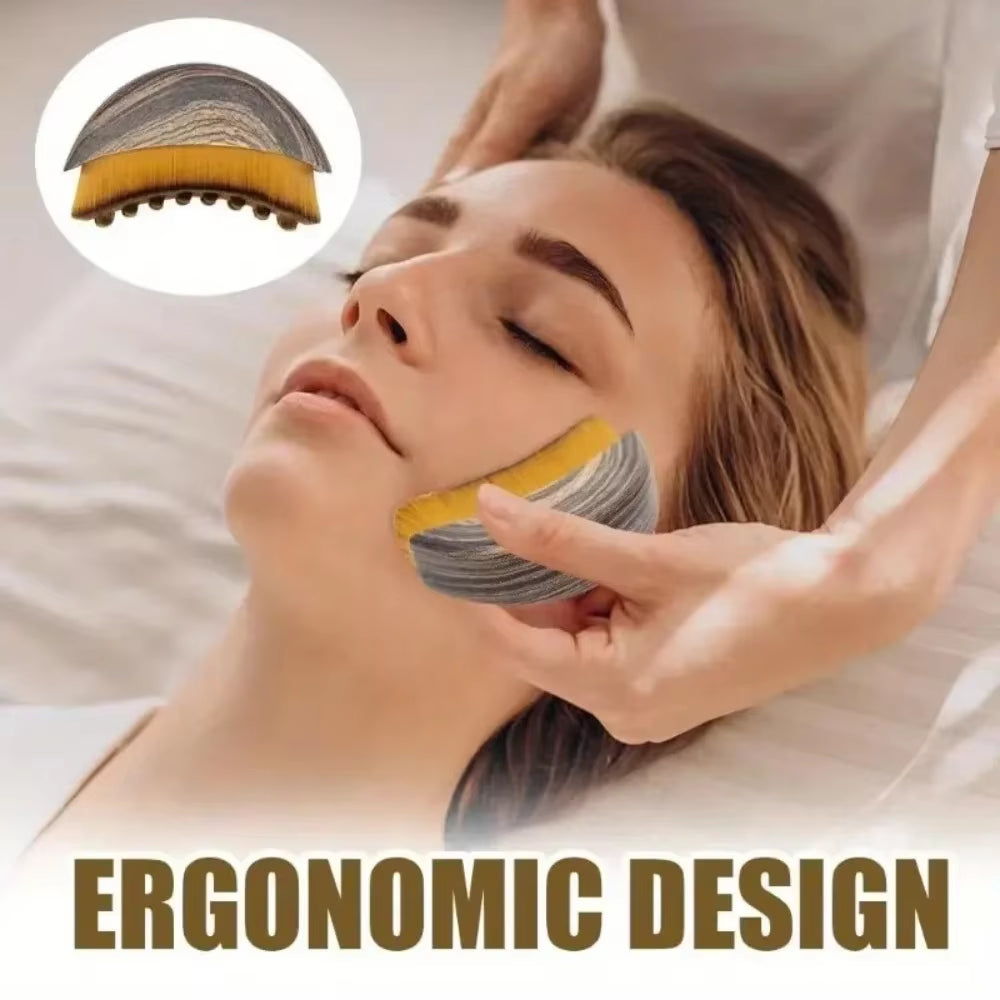 1/3/5Pcs Lymphatic Contour Face Guasha Scraping Chin Sculpting Tool Face Brush Drainage Massager Brushing Facial Massage