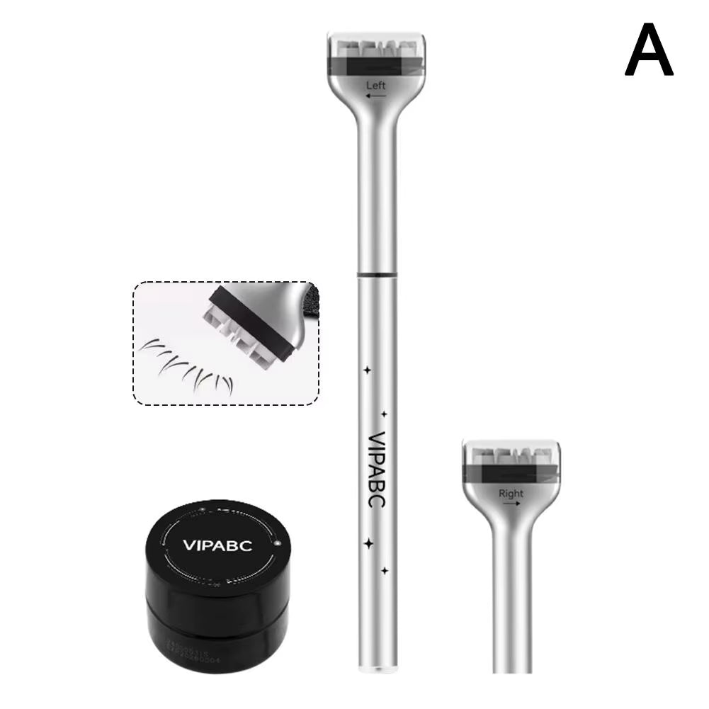 Dezone Lower Eyelashes Stamp Pen Waterproof Sweatproof Korean Makeup Cosmetics Natural-Looking Eyelash 3 in 1