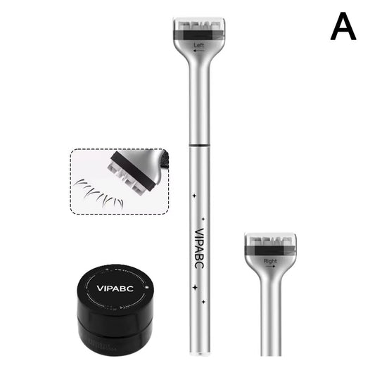 Dezone Lower Eyelashes Stamp Pen Waterproof Sweatproof Korean Makeup Cosmetics Natural-Looking Eyelash 3 in 1