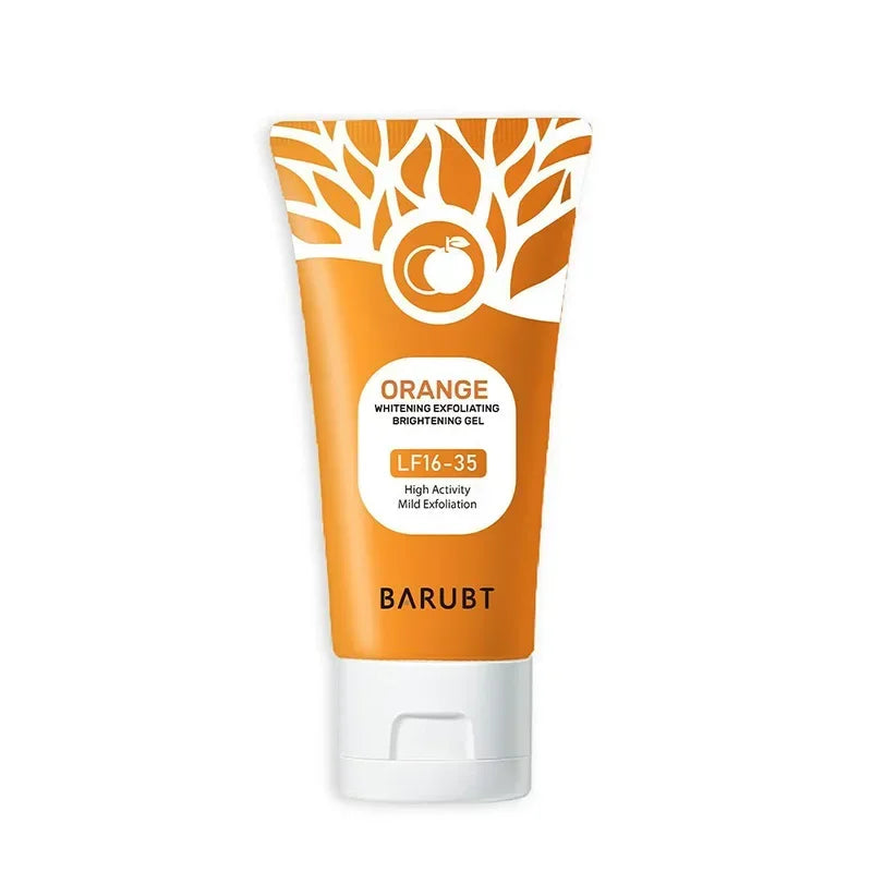 50G Orange Exfoliating Gel for Facial Body Gentle Orange Facial Scrub Body Cleansing Gel Dead Skin Remover Scrub Skin Cleaning