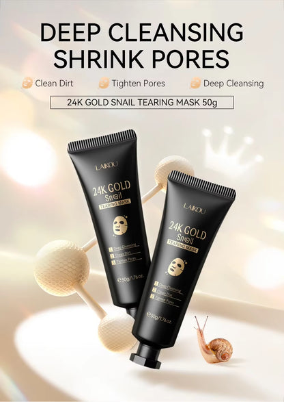 24K Gold Sakura Peeling Face Mask anti Wrinkle Whitening Blackhead Removal Facial Tear off Mask Skin Care Products