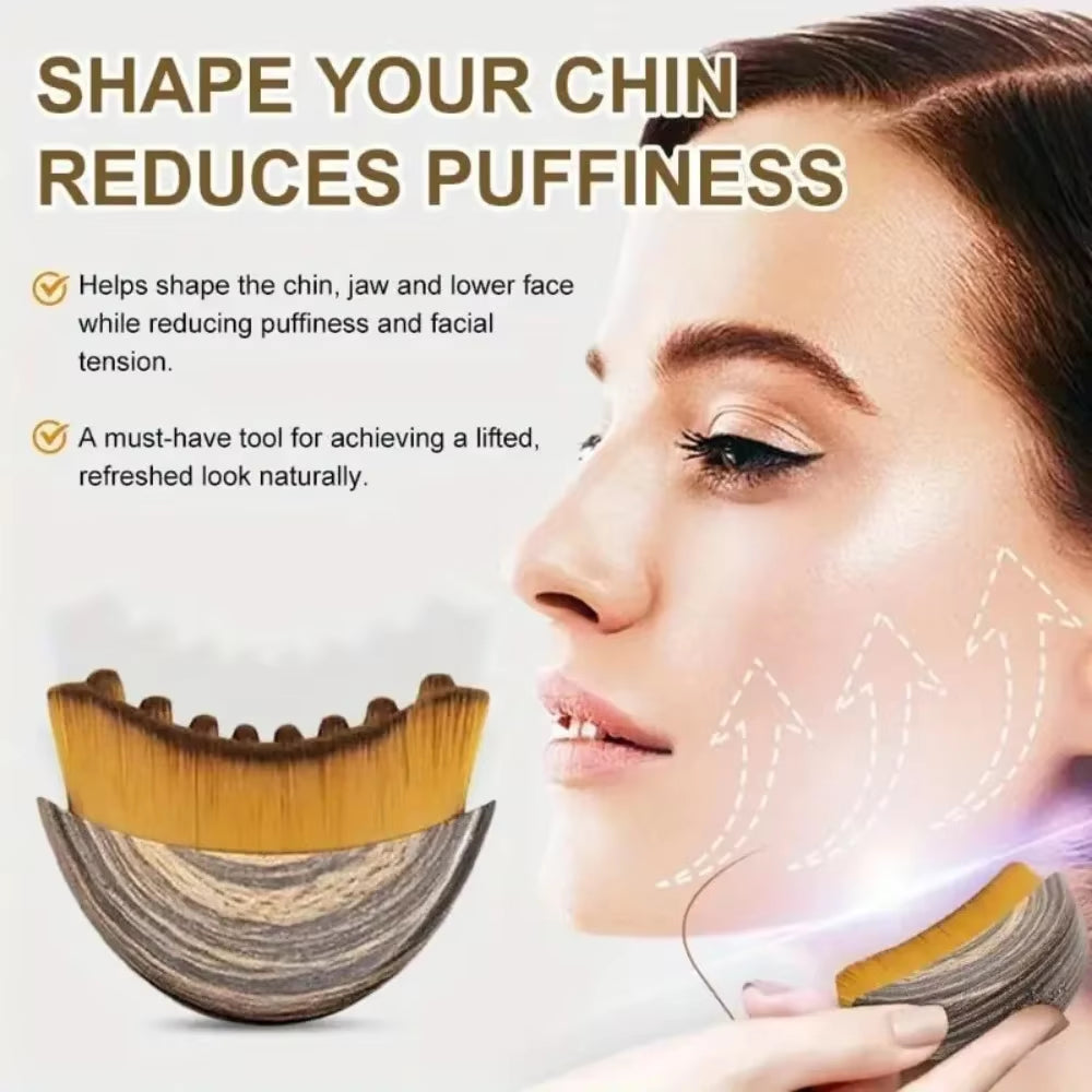 1/3/5Pcs Lymphatic Contour Face Guasha Scraping Chin Sculpting Tool Face Brush Drainage Massager Brushing Facial Massage