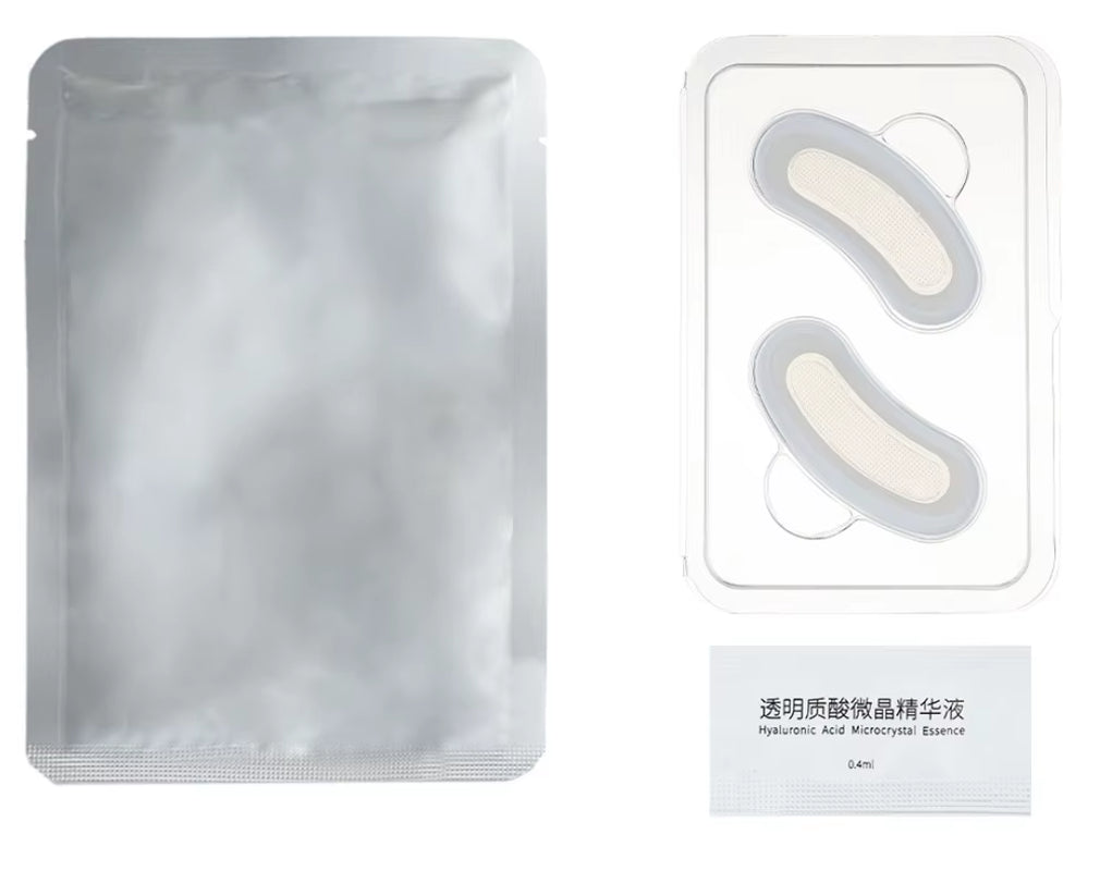 Hyaluronic Acid Microneedle Eye Patches Mask for anti Aging Dark Circles Moisturizing under Eye Gel Pads Skin Care